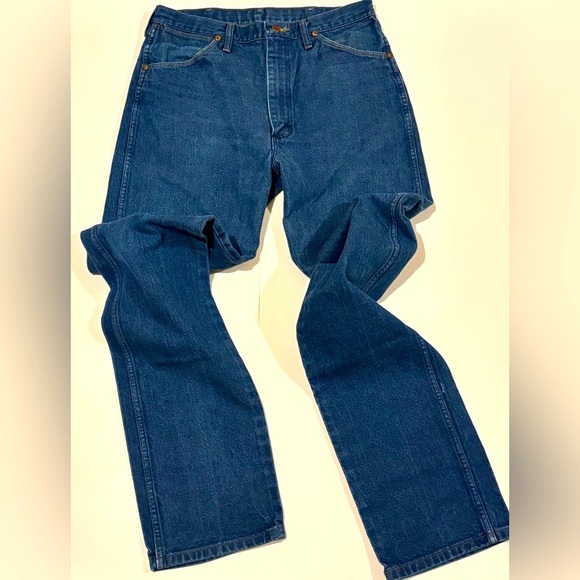 Wrangler western dark jeans 32 - Picture 2 of 5